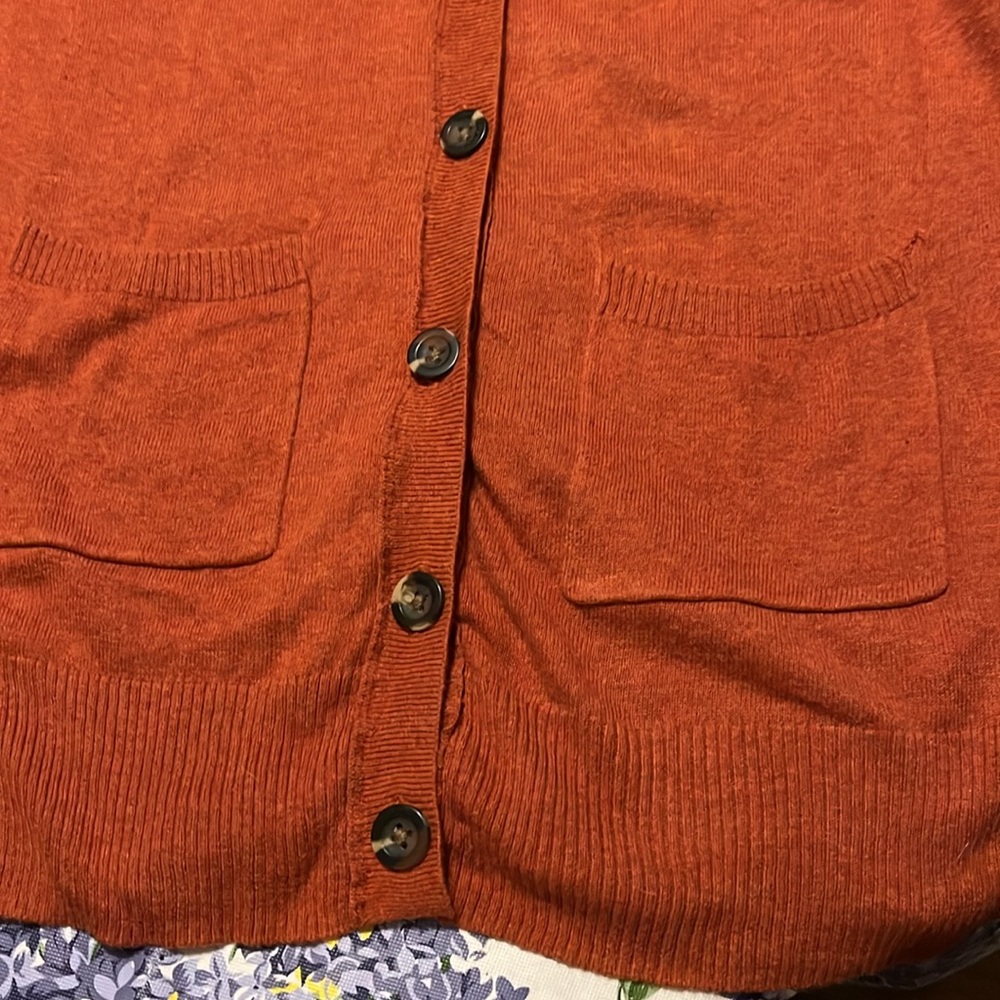 Mossimo Rust Color Button Front Sweater . Size Xs - image 6
